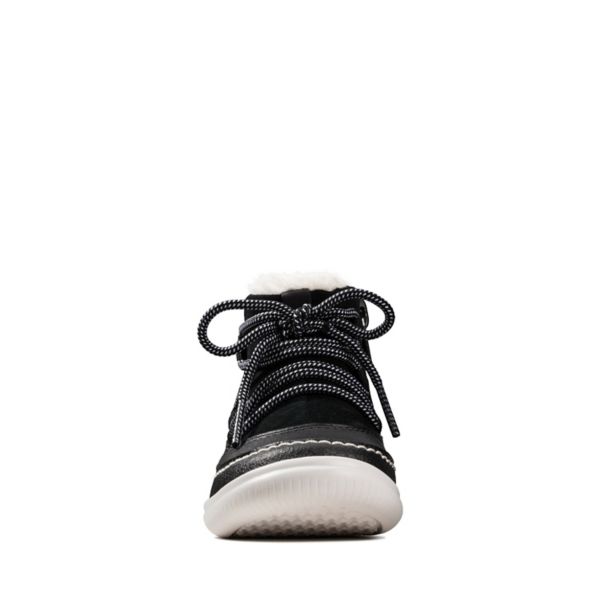 Clarks Girls Cloud Alpine Toddler Casual Shoes Black | CA-2945086